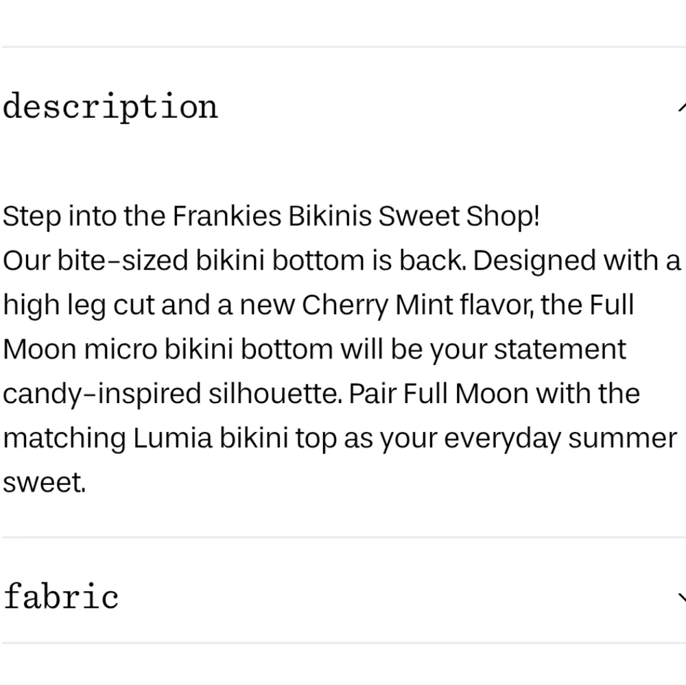 New!Frankie's Bikinis‎ Full Moon Micro Bikini Bottom